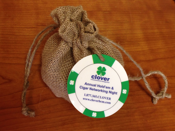 Poker Chip Design Circle Key Tag