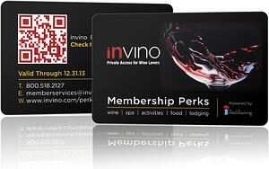 InVino Plastic Membership Card