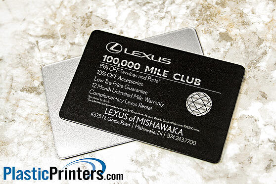 Metallic Plastic Card