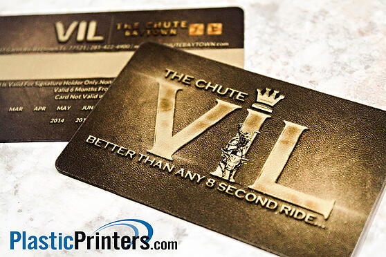 Metallic Plastic Card