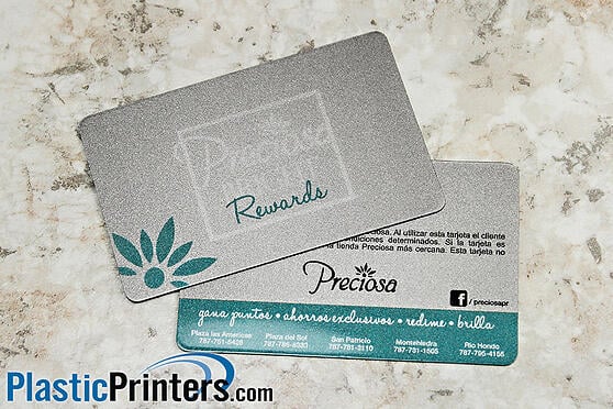 Metallic Plastic Card