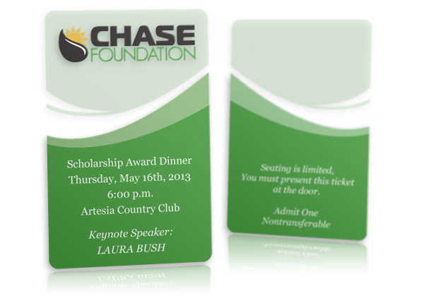 Chase Foundation Invitation Cards