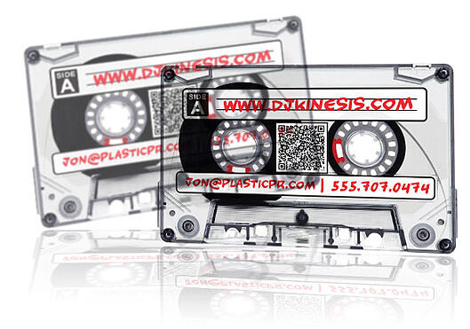 DJ Business Cards - Cassette Tape