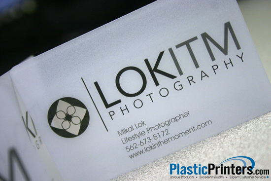 Clear Plastic Business Card