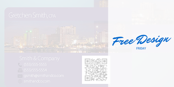 Free Design Friday - CPA Business Card