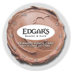 rewards, punch card, card, circle, transparent, opaque, cake, frosting