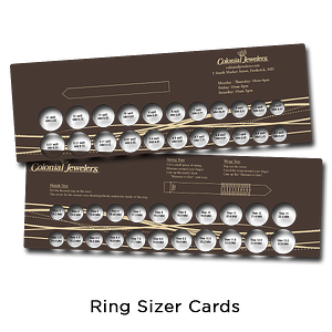 ring sizer, chart, measurement, card, ruler, ring size
