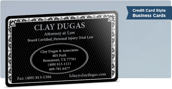 Clay Dugas Credit Style Biz Card