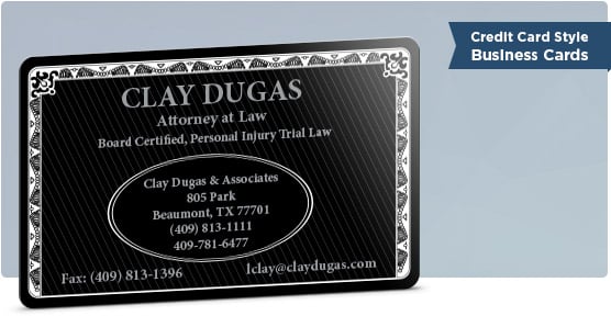 Clay Dugas Credit Style Biz Card