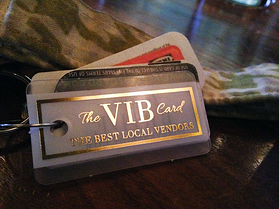 VIB Gold Foil Frosted Membership Key Tags