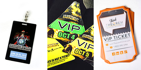 Unique Conference Badges with Special Shapes and Designs