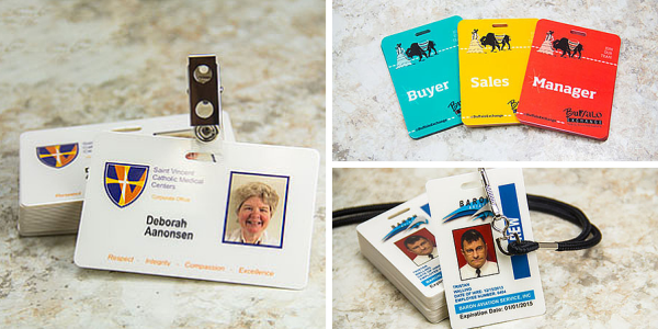 Custom ID Badges with Lanyards and Bulldog Clips