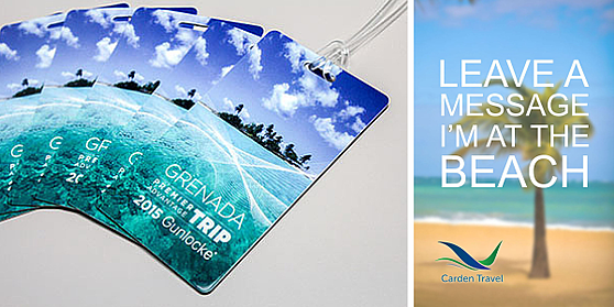Travel Badges with Worm Loops for Vacations