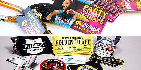 A Collection of Uniquely Designed Key Tags and Promotional Cards