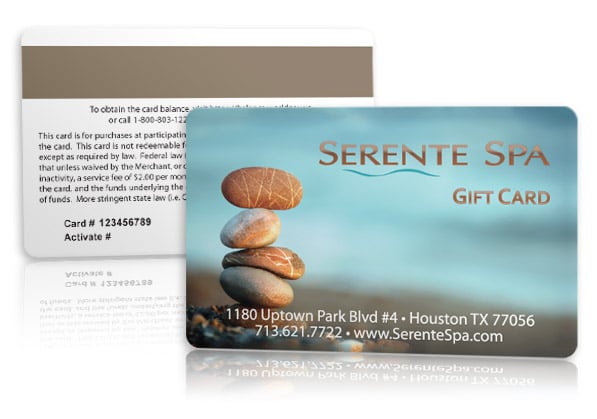 Serente Spa with Gift Cards and Magnetic Stripe