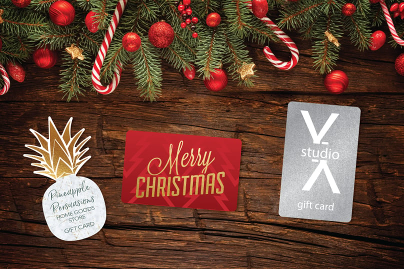 Gift card designs with special features