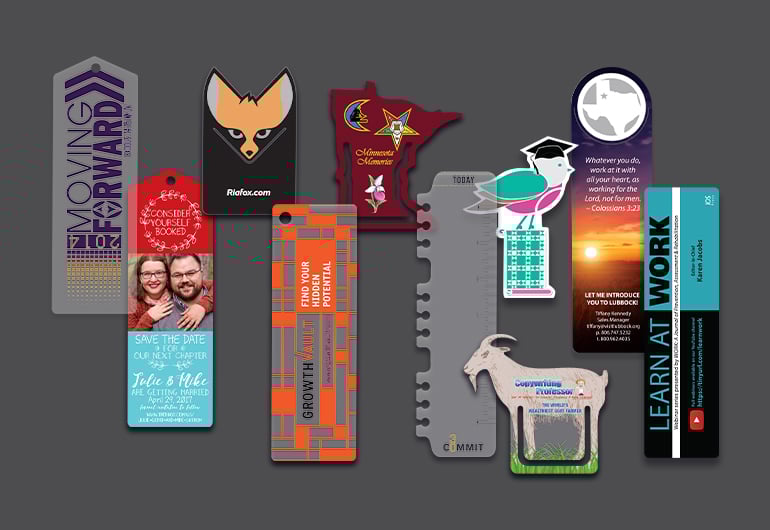 Custom Bookmarks Plastic Printers, Inc.