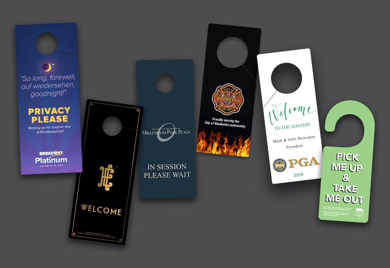 Custom Printed Plastic Door Hangers