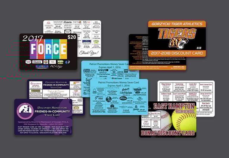 Custom Fundraising Discount Cards