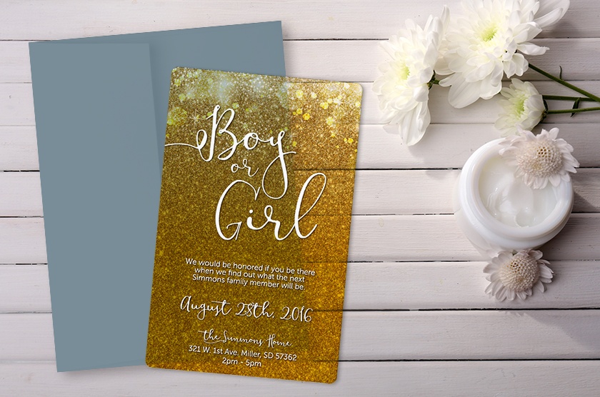 7 Creative Gender Reveal and Baby Shower Invitations