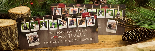 dog themed seasonal card