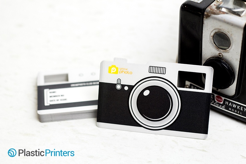 Camera Shaped Writable Membership Card