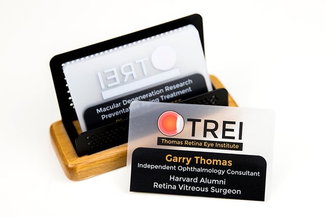 Business Card Frosted TREI Thomas Retina Eye Institute