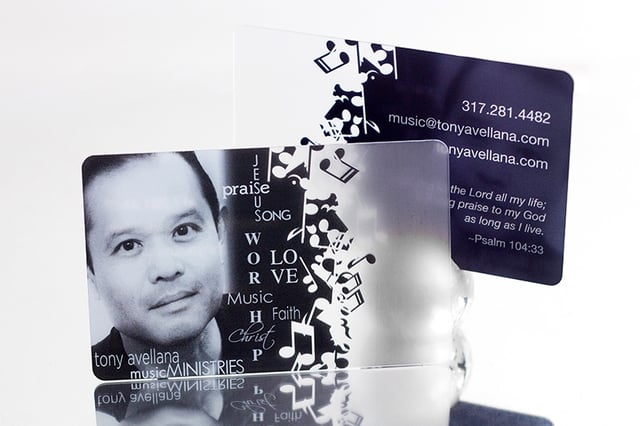 Satin Business Card Tony Avellana Music Ministries