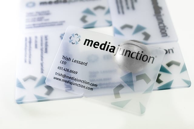 Satin Corporate Business Card Media Junction