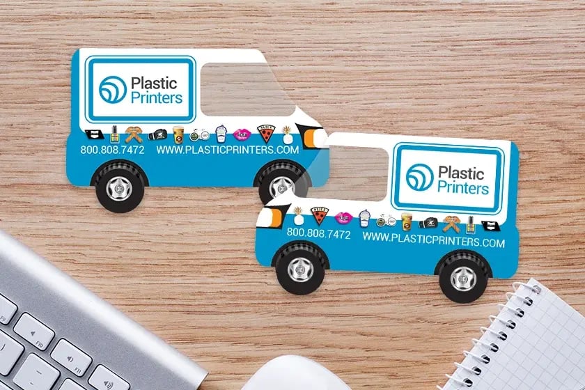 Business-Card-Clear-Delivery-Van-Plastic-Printers-KT2452-HS112035-Sample