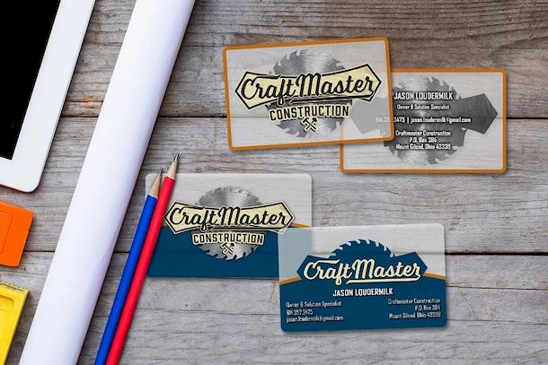 Example of Custom Transparent Business Cards 
