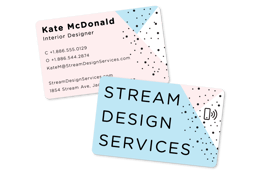 NFC Business Card With Cute Design For Designers