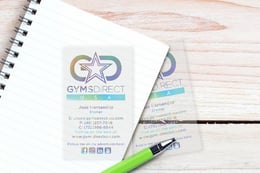 Frosted Business Card Design with Foil Stamping