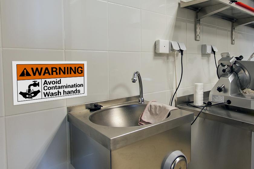 Indoor signage - warning signs