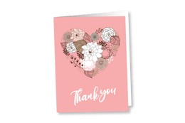 Greeting cards with a floral theme