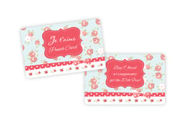 Punch cards for a florist