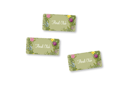 Stickers for sealing wrapped flowers