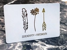 Foil Stamped Business Card for Serendipity - White Business Card
