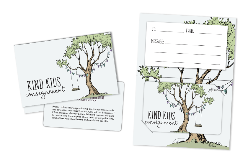 Gift Card with Matching Gift Card Backer