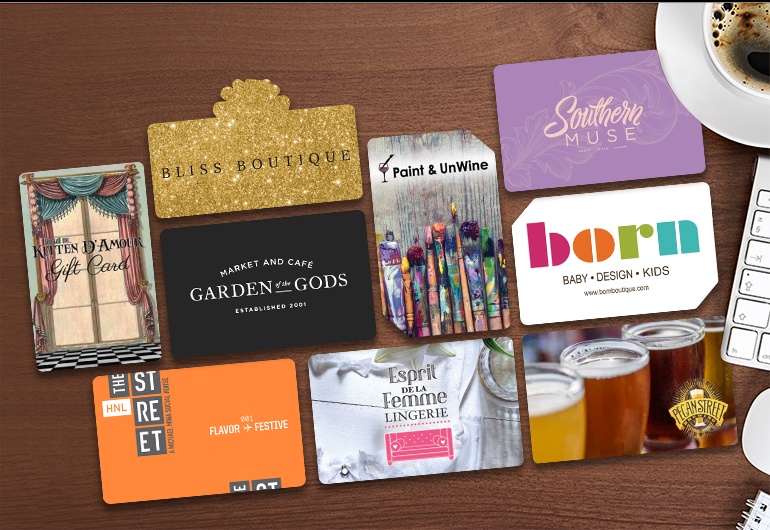 custom plastic gift cards