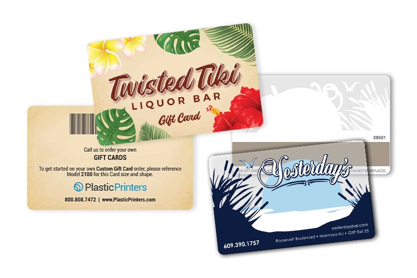 Bar and Pub gift card with a mag stripe on the back