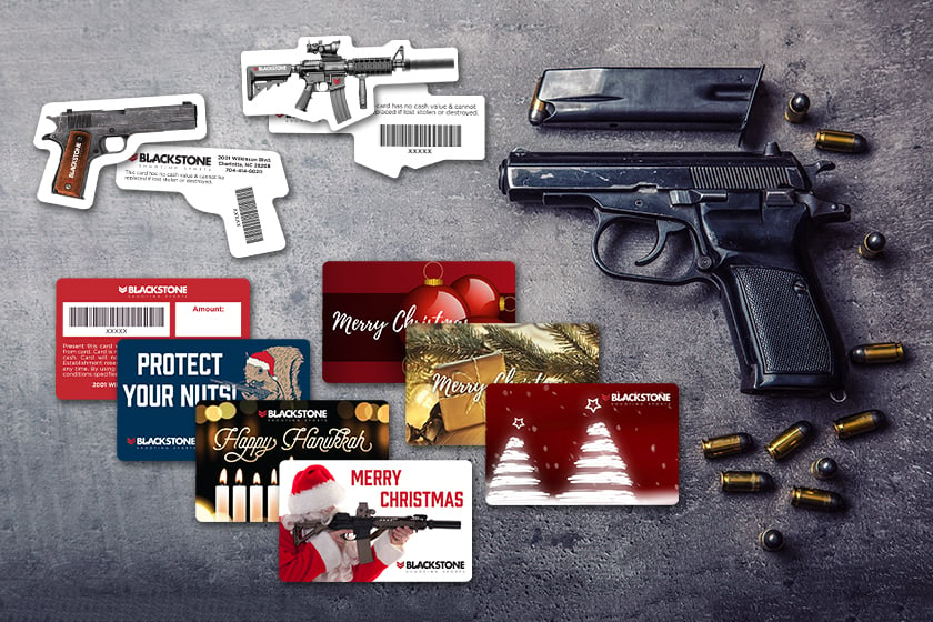 Gift Card Variants and Custom Gun Shapes
