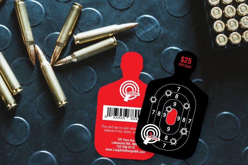 Target-Shaped Gift Cards for Gun Ranges