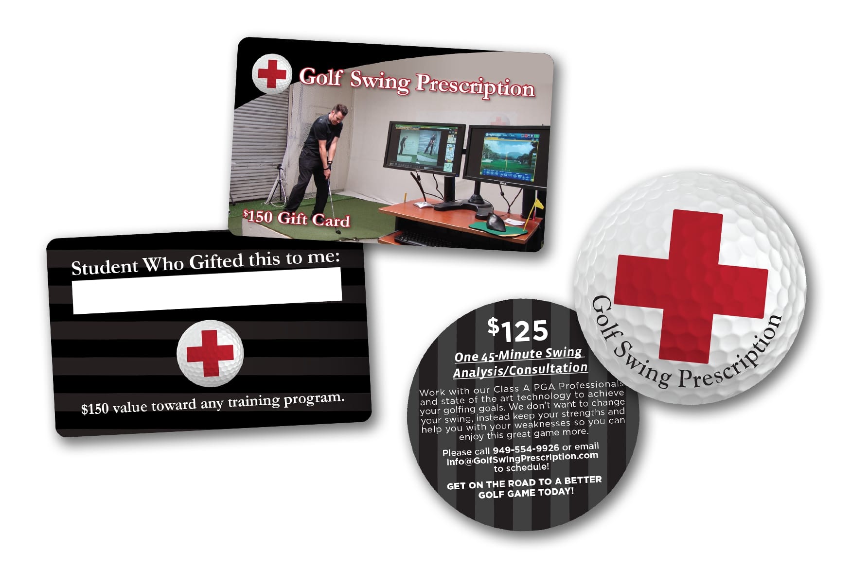 Face Value Golf Gift Cards for Golf Swing Prescription