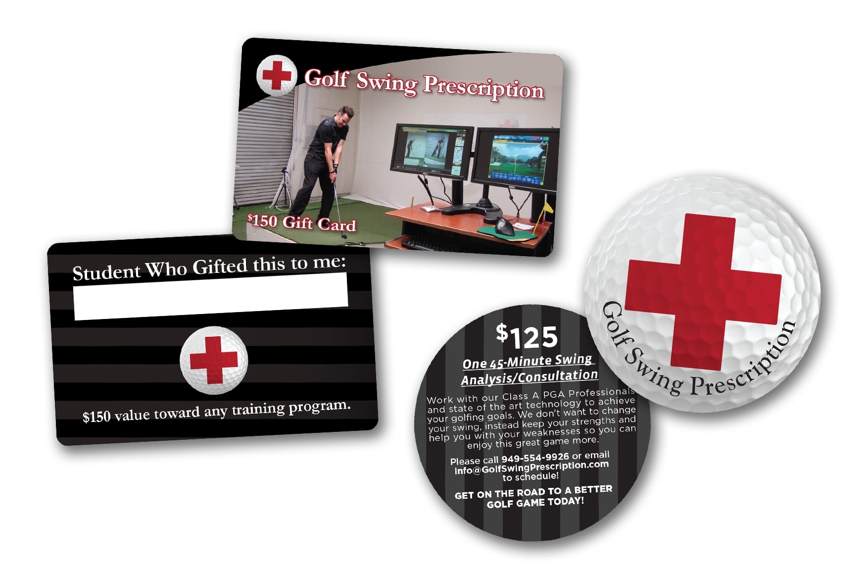 Face Value Golf Gift Cards for Golf Swing Prescription