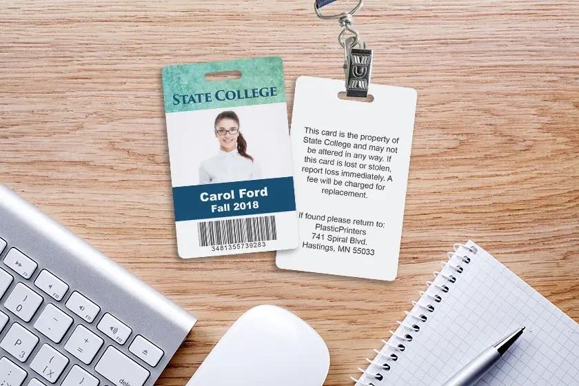 ID Badges with Barcodes or RFID Access