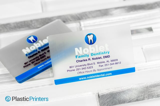 Frosted Plastic Business Cards