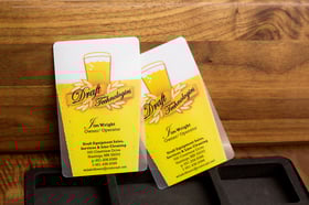 Examples of a Custom Frosted Business Card