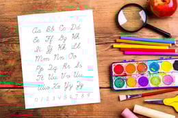Cursive writing sheets