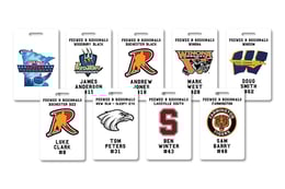 Cottage Grove Hockey Association Bag Tags - Personalized Name, Number, and School Mascot Logo